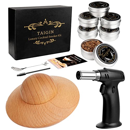 Cocktail Smoker Kit with Torch for Infuse Drink, Whiskey Smoker